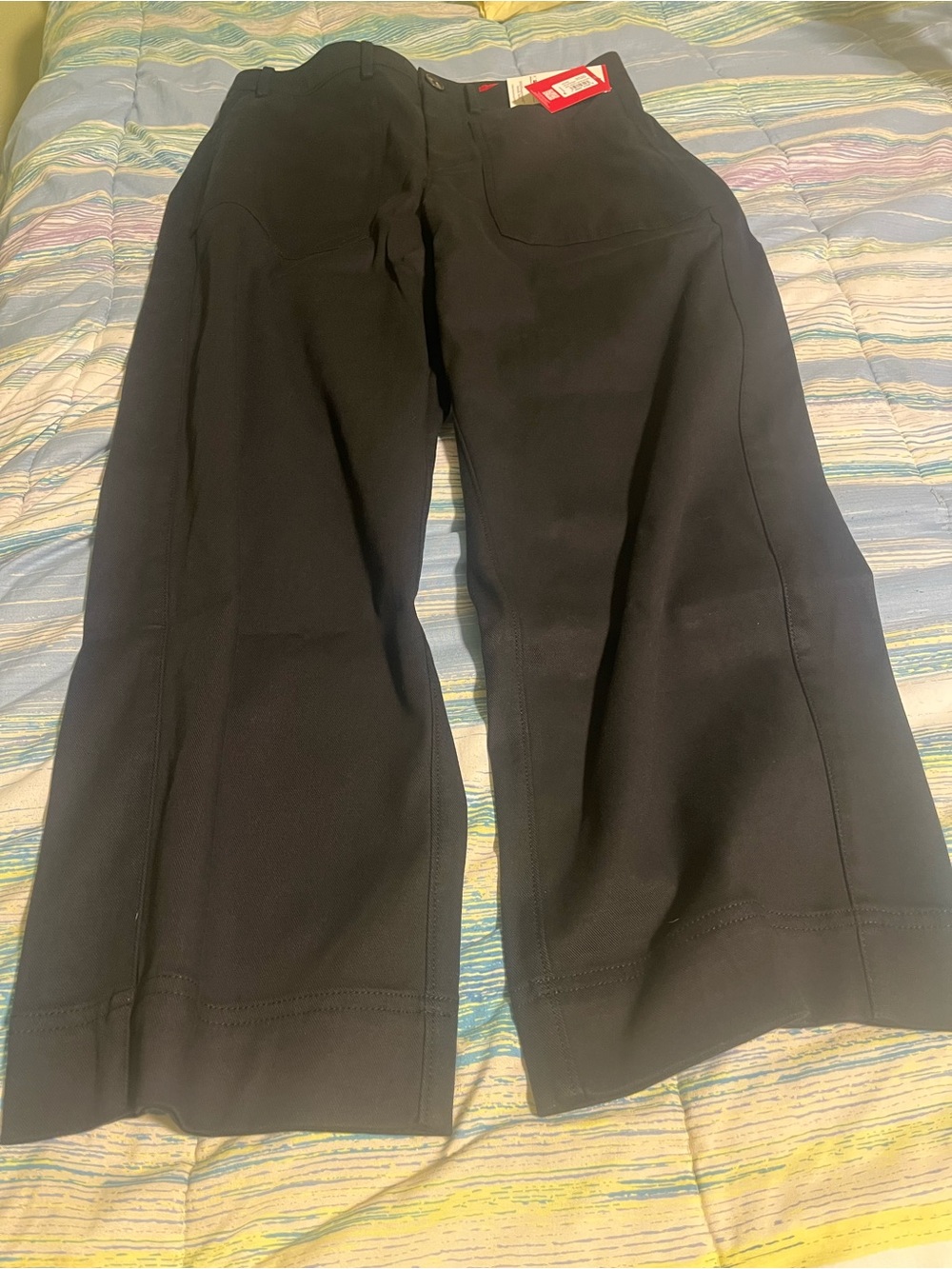 SPANX Black Wide-Leg Ponte Pull-On Pants